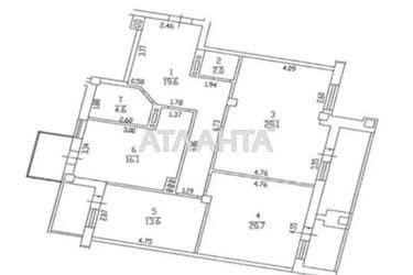 Многокомнатная квартира по адресу Книжный пер. (площадь 114,0 м²) - Atlanta.ua - фото 6