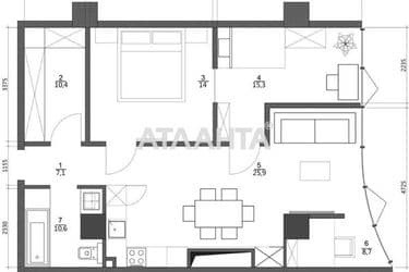 2-rooms apartment apartment by the address st. Genuezskaya (area 74 m²) - Atlanta.ua - photo 18