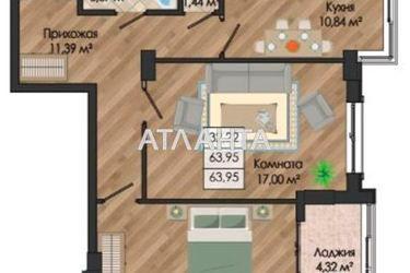 2-комнатная квартира по адресу ул. Николаевская (площадь 65,4 м²) - Atlanta.ua - фото 8