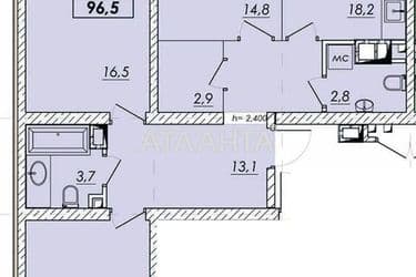 3-rooms apartment apartment by the address st. Prokhorovskaya Khvorostina (area 94,1 m²) - Atlanta.ua - photo 11