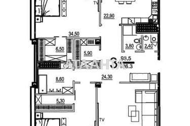 3-rooms apartment apartment by the address st. Frantsuzskiy bul Proletarskiy bul (area 190,2 m²) - Atlanta.ua - photo 8