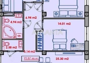 3-rooms apartment apartment by the address st. Rozovyy per (area 98,6 m2) - Atlanta.ua - photo 6