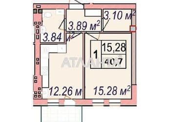 1-room apartment apartment by the address st. Mayskiy per (area 40,7 m²) - Atlanta.ua - photo 12