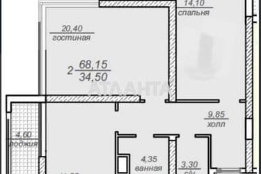 2-rooms apartment apartment by the address st. Frantsuzskiy bul Proletarskiy bul (area 75 m²) - Atlanta.ua - photo 50