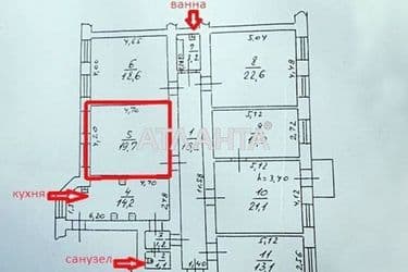 Room in dormitory apartment by the address st. Karetnyy per Popova per (area 20 m²) - Atlanta.ua - photo 10