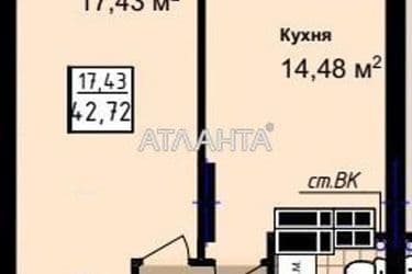 1-room apartment apartment by the address st. Sakharova (area 42,7 m²) - Atlanta.ua - photo 8