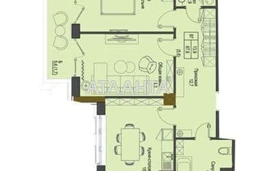 2-rooms apartment apartment by the address st. Frantsuzskiy bul Proletarskiy bul (area 66,4 m²) - Atlanta.ua - photo 9