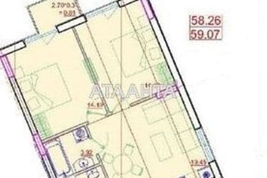 2-rooms apartment apartment by the address st. Primorskaya Suvorova (area 59,1 m²) - Atlanta.ua - photo 12