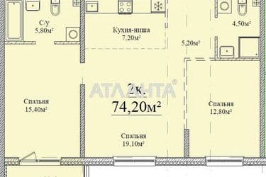 2-rooms apartment apartment by the address st. Varnenskaya (area 74,2 m²) - Atlanta.ua - photo 6