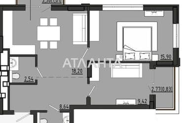 2-rooms apartment apartment by the address st. Chekhova (area 60,9 m²) - Atlanta.ua - photo 6