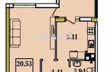 1-room apartment apartment by the address st. Stroitelnaya (area 42 m²) - Atlanta.ua - photo 7