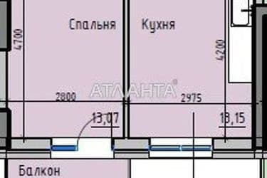 1-комнатная квартира по адресу ул. Радостная (площадь 38,5 м²) - Atlanta.ua - фото 8