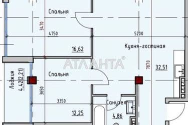 2-rooms apartment apartment by the address st. Primorskaya Suvorova (area 41,3 m²) - Atlanta.ua - photo 5