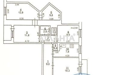 3-rooms apartment apartment by the address st. Svyatoslava Rikhtera Shchorsa (area 83,2 m²) - Atlanta.ua - photo 12