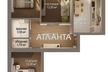 3-rooms apartment apartment by the address st. Grushevskogo Mikhaila Bratev Achkanovykh (area 87 m²) - Atlanta.ua - photo 34