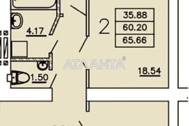 2-комнатная квартира по адресу Днепропетр. Дор. (площадь 65,7 м²) - Atlanta.ua - фото 12