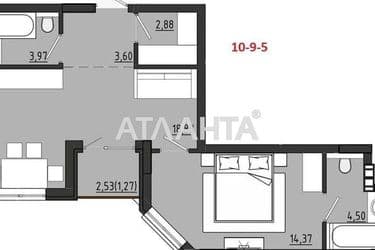 1-room apartment apartment by the address st. Chekhova (area 49,5 m²) - Atlanta.ua - photo 8