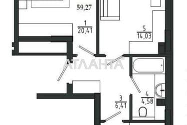 2-rooms apartment apartment by the address st. Chekhova (area 59,3 m²) - Atlanta.ua - photo 18