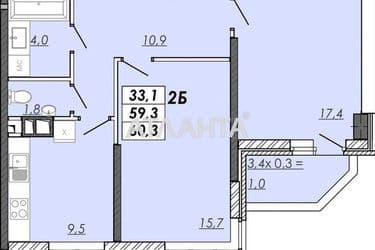 2-rooms apartment apartment by the address st. Ovidiopolskaya dor (area 60,3 m²) - Atlanta.ua - photo 7