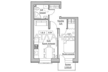 1-комнатная квартира по адресу 7 км овидиопольской дор. (площадь 31,6 м²) - Atlanta.ua - фото 4