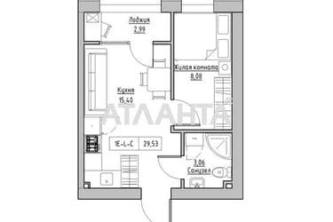 1-room apartment apartment by the address st. 7 km ovidiopolskoy dor (area 29,5 m²) - Atlanta.ua - photo 6