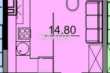 1-room apartment apartment by the address st. Kosvennaya Vegera (area 22,9 m²) - Atlanta.ua - photo 12