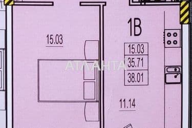 1-комнатная квартира по адресу ул. Строительная (площадь 38 м²) - Atlanta.ua - фото 18
