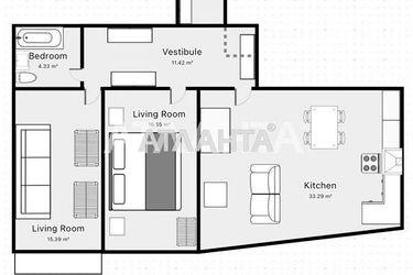 2-комнатная квартира по адресу ул. Гагаринское плато (площадь 84 м²) - Atlanta.ua - фото 14