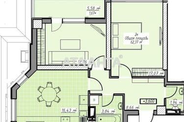 2-rooms apartment apartment by the address st. Genuezskaya (area 62,4 m²) - Atlanta.ua - photo 27