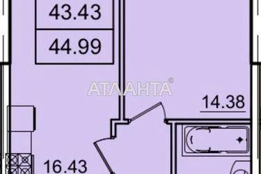 1-room apartment apartment by the address st. Genuezskaya (area 45,2 m²) - Atlanta.ua - photo 16