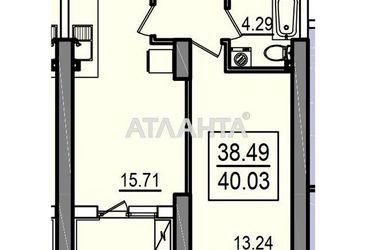1-комнатная квартира по адресу ул. Дача ковалевского (площадь 40,0 м²) - Atlanta.ua - фото 17