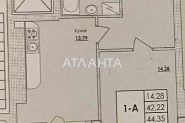 1-room apartment apartment by the address st. Tramvaynaya (area 45,2 m²) - Atlanta.ua - photo 17