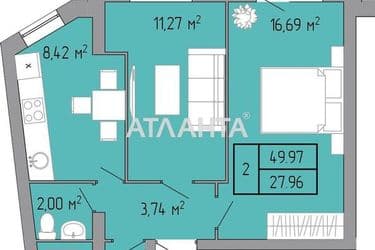 2-rooms apartment apartment by the address st. Pishonovskaya (area 50 m²) - Atlanta.ua - photo 16