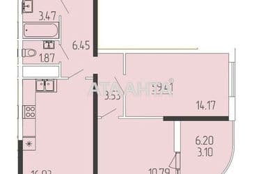 2-rooms apartment apartment by the address st. Krasnova (area 59,4 m²) - Atlanta.ua - photo 16