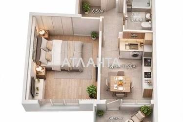 1-комнатная квартира по адресу ул. Варненская (площадь 40,8 м²) - Atlanta.ua - фото 24