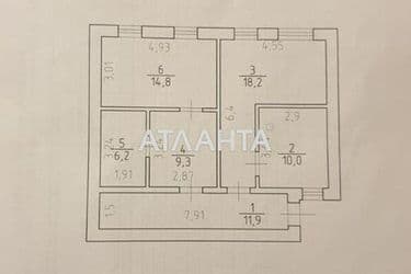 2-rooms apartment apartment by the address st. Srednyaya Osipenko (area 70,4 m²) - Atlanta.ua - photo 22