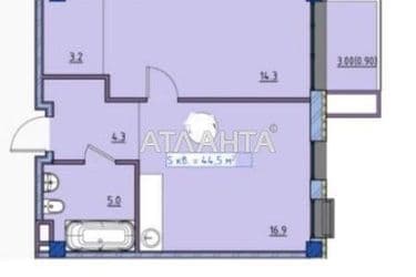 1-room apartment apartment by the address st. Primorskaya Suvorova (area 44,5 m²) - Atlanta.ua - photo 9