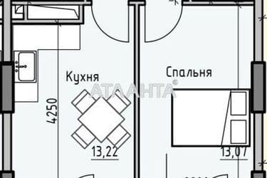 1-room apartment apartment by the address st. Radostnaya (area 41,2 m²) - Atlanta.ua - photo 4