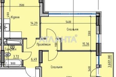 2-rooms apartment apartment by the address st. Radostnaya (area 60,7 m²) - Atlanta.ua - photo 3