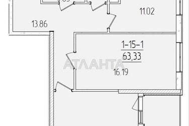 2-rooms apartment apartment by the address st. Krasnova (area 62,2 m²) - Atlanta.ua - фото 7