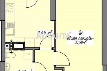 1-room apartment apartment by the address st. Vorobeva ak (area 31 m²) - Atlanta.ua - photo 9