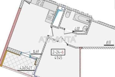 1-кімнатна квартира за адресою вул. Краснова (площа 41,5 м²) - Atlanta.ua - фото 8