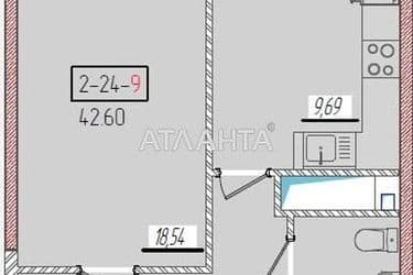 1-room apartment apartment by the address st. Krasnova (area 42,6 m²) - Atlanta.ua - photo 8