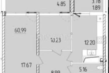 2-rooms apartment apartment by the address st. Krasnova (area 61,2 m²) - Atlanta.ua - photo 8