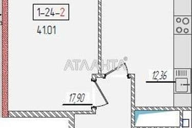 1-room apartment apartment by the address st. Krasnova (area 41,0 m2) - Atlanta.ua - photo 8