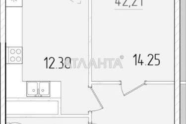 1-комнатная квартира по адресу ул. Краснова (площадь 41,8 м²) - Atlanta.ua - фото 9
