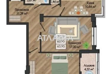 2-rooms apartment apartment by the address st. Nikolaevskaya (area 64 m²) - Atlanta.ua - photo 19