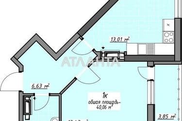 1-room apartment apartment by the address st. Glushko ak pr Dimitrova pr (area 40,1 m²) - Atlanta.ua - photo 8