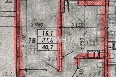 1-room apartment apartment by the address st. Prokhorovskaya Khvorostina (area 40 m²) - Atlanta.ua - photo 19