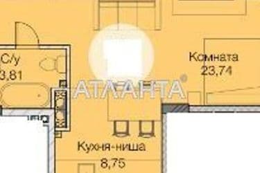 1-room apartment apartment by the address st. Paustovskogo (area 35,9 m²) - Atlanta.ua - photo 16